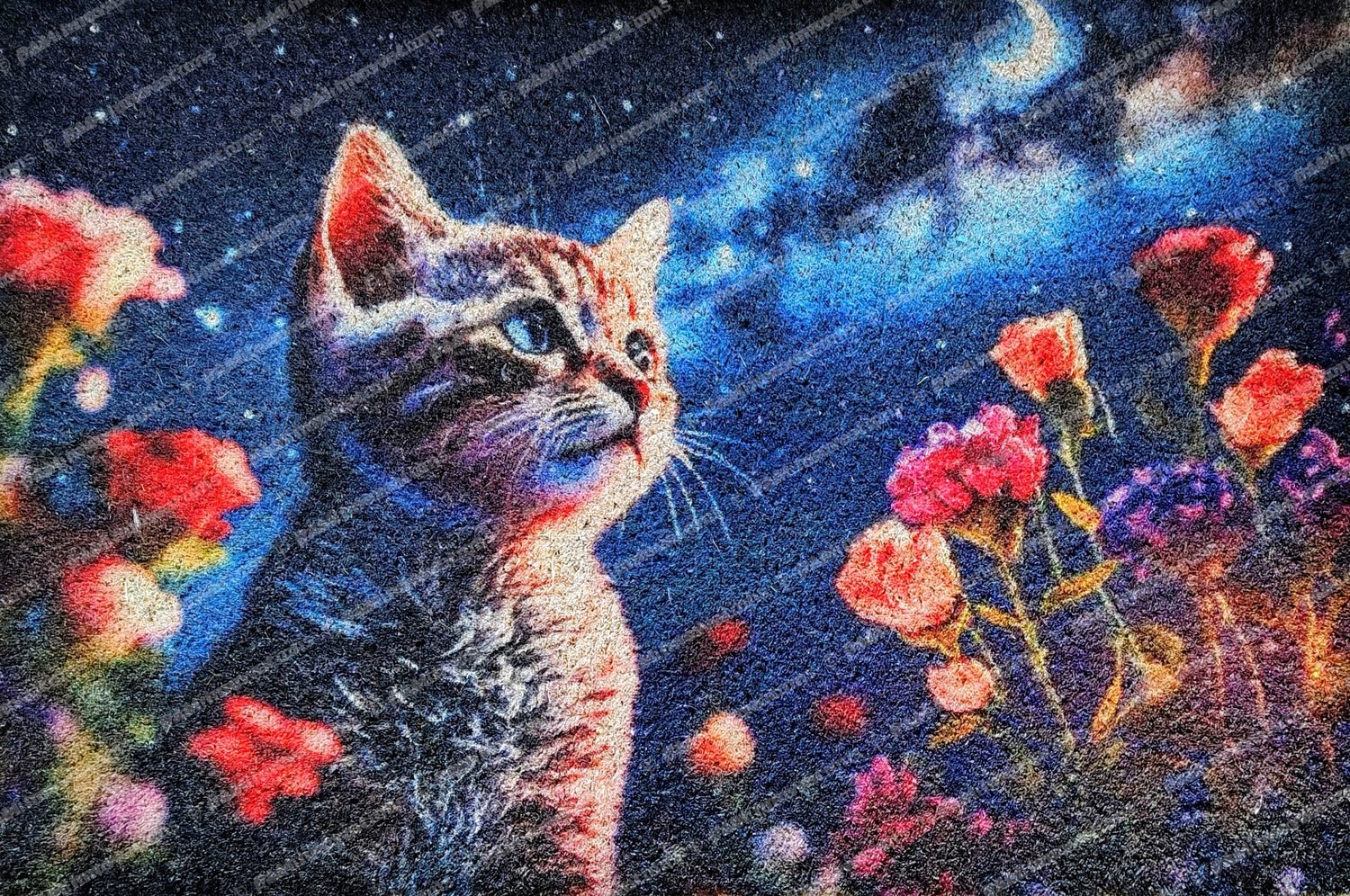 PC-004 Moonlight Kitten – Decorative Pet Door Mat Design