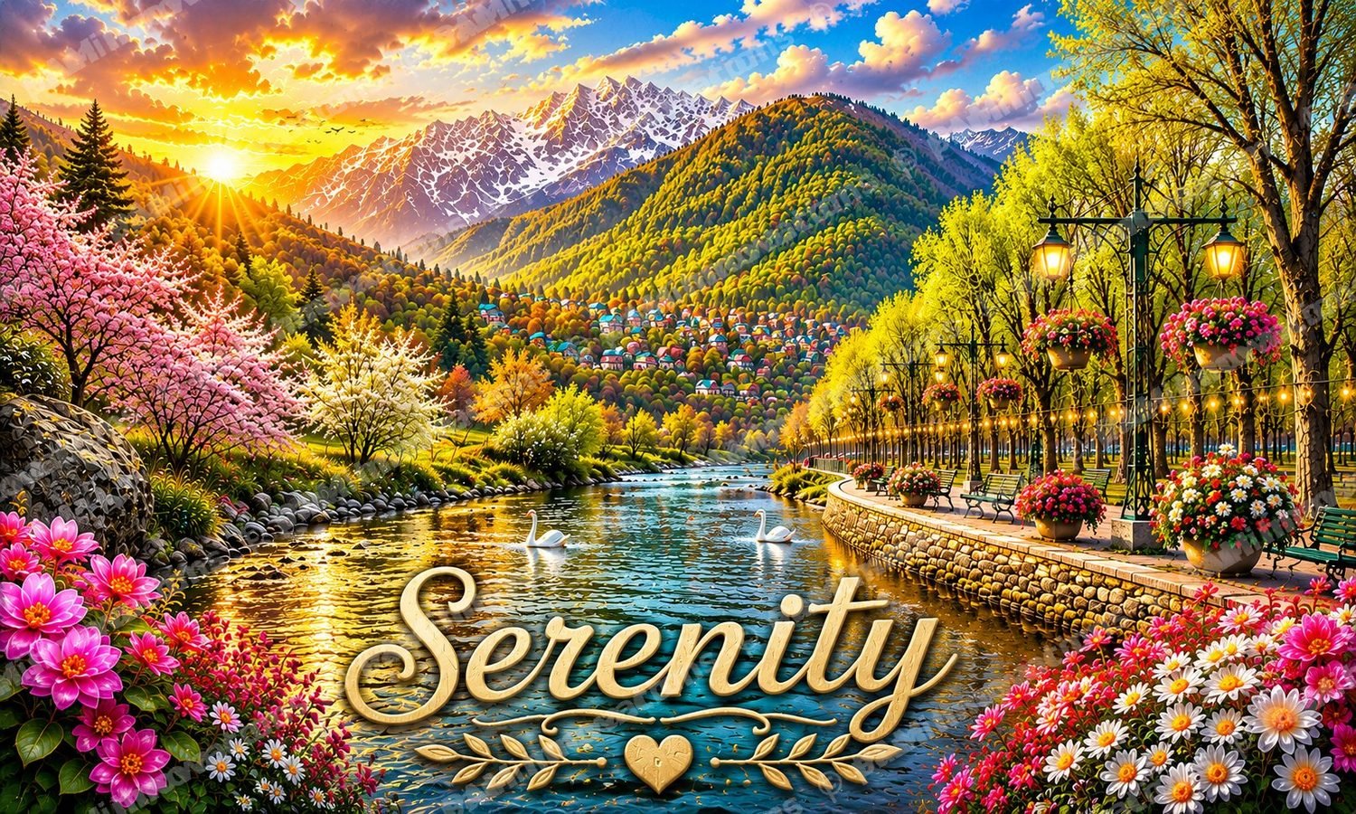 SC-001 Serenity — Digitally Printed Felt Door Mat Artwork